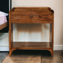 Load image into Gallery viewer, Newton - Nightstand With A Drawer And Open Shelf
