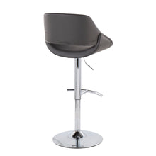 Load image into Gallery viewer, Fabrico - Contemporary Adjustable Bar Stool With Rounded T Footrest (Set of 2)