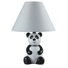 Load image into Gallery viewer, Panda Ceramic Table Lamp With Shade - White