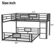 Load image into Gallery viewer, L-Shaped Bunk Bed & Safety Guaranteed