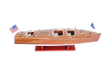 Load image into Gallery viewer, Hand Painted Model Boat Tabletop Sculpture (401867) - Brown