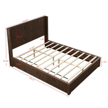 Load image into Gallery viewer, Platform Bed Frame With Headboard, Floor Standing Design