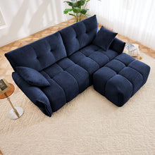 Load image into Gallery viewer, Sofa Set With Ottoman And Pillows, Textured, High Resilience Cushions