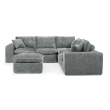 Load image into Gallery viewer, Sectional Sofa With Moveable Ottoman