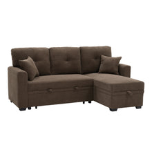 Load image into Gallery viewer, Sleeper Sectional With Pull Out Bed, Reversible Chaise