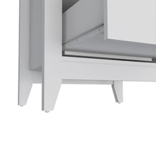 Load image into Gallery viewer, 24" Two Drawer Faux Wood Nightstand - White