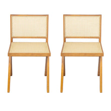 Load image into Gallery viewer, Chandigarh Dining Room Chairs With Natural Rattan (Set of 2)