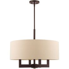 Load image into Gallery viewer, 22'' 4 Light Dimmable Chandelier With Shades - Bronze