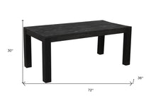 Load image into Gallery viewer, 72" Solid Wood Dining Table - Dark Gray