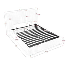 Load image into Gallery viewer, Functional Vertical Striped Bed With Gas Lift Storage