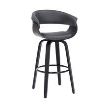 Load image into Gallery viewer, Swivel, Low Back Counter Height Bar Chair - Gray / Black