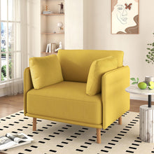 Load image into Gallery viewer, Modern Upholstered Accent Chair With Soft Cushions, Sleek Armrest Design