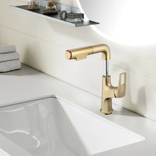 Load image into Gallery viewer, Pull Down Vessel Faucet With Lift Spout & Dual Spray Modes