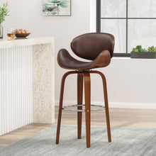 Load image into Gallery viewer, Lumos - Mid Century Modern Upholstered Swivel Barstool