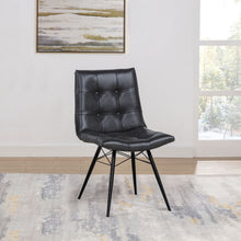 Load image into Gallery viewer, Tufted Back Dining Chairs (Set of 4) - Black