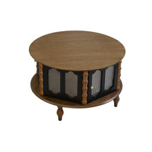 Load image into Gallery viewer, Round 3 Door Storage Coffee Table For Living Room