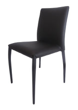 Load image into Gallery viewer, Upholstered Faux Leather Dining Room Side Chairs (Set of 4) - Black
