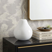 Load image into Gallery viewer, Medium Pear Shaped Accent Home Decor - White