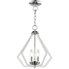 Load image into Gallery viewer, 16" Three Light Dimmable Chandelier With Shades - Silver