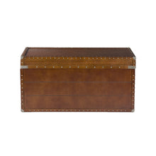 Load image into Gallery viewer, Wood And Metal Rectangular Coffee Table - Brown