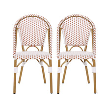 Load image into Gallery viewer, Outdoor Rattan And Aluminum French Bistro Chairs Set