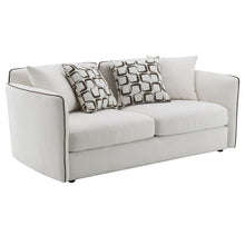 Load image into Gallery viewer, Yolanda - Loveseat With 4 Pillows - Beige Chenille