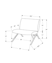 Load image into Gallery viewer, Accent Chair, Armless, Fabric, Living Room, Bedroom, Contemporary, Modern