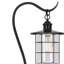 Load image into Gallery viewer, Lantern Style Floor Lamp With Glass And Metal Shade - Antiqued Bronze