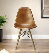 Load image into Gallery viewer, Faux Leather Side Chair - Brown / Copper