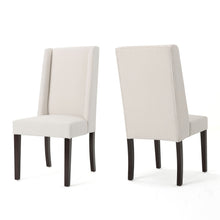 Load image into Gallery viewer, Modern Wingback Dining Chair (Set of 2) With Upholstered - Ivory