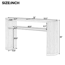 Load image into Gallery viewer, Console Table With Fluted Legs, Open Shelf