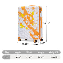 Load image into Gallery viewer, Luggage With Printed Pattern, Combination Lock