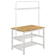 Load image into Gallery viewer, Cowichan - Kitchen Island Counter Table With Pot Rack - White