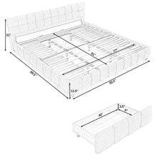 Load image into Gallery viewer, Modern Platform Bed Frame With Thick Fabric