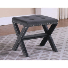 Load image into Gallery viewer, Upholstered Accent Bench With Nailhead Trim