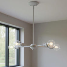 Load image into Gallery viewer, 11" Five Light Dimmable Chandelier With Shades - Gray