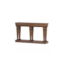 Load image into Gallery viewer, Solid Wood Floor Shelf Console Table - Brown