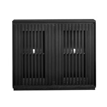 Load image into Gallery viewer, 39" Wood Accent Cabinet - Black
