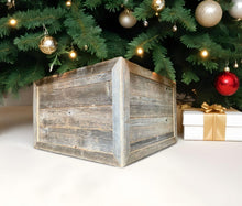 Load image into Gallery viewer, Weathered Plank Christmas Tree Collar (379881) - Natural / Gray