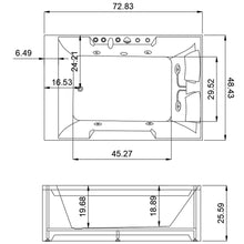 Load image into Gallery viewer, Xavier - Massage Double Bathtub - Milk White