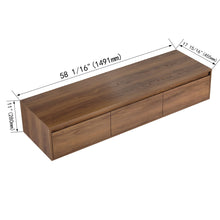 Load image into Gallery viewer, Modern Minimalist Bathroom Cabinet With Soft Close Drawers And Floating Mounting Design