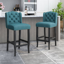 Load image into Gallery viewer, Vienna - Contemporary Fabric Tufted Wingback Counter Stools (Set of 2)