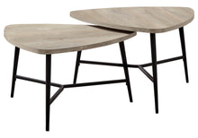 Load image into Gallery viewer, Triangle Nested Coffee Tables (Set of 2) - Taupe And Black