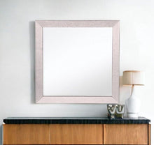 Load image into Gallery viewer, 24" Square Glass Framed Accent Mirror - Gray
