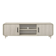 Load image into Gallery viewer, TV Stand With Sliding Doors And Handles, Living Room Furniture - Antique White