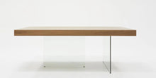Load image into Gallery viewer, 79" Glass Dining Table - Brown