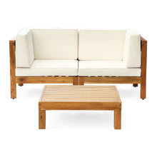 Load image into Gallery viewer, Brava - X Back 2 Seater Sectional Loveseat With Coffee Table