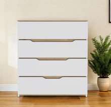 Load image into Gallery viewer, Four Drawer Standard Chest - Brown And White