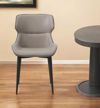 Load image into Gallery viewer, Upholstered Faux Leather Dining Side Chair - Gray