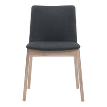 Load image into Gallery viewer, Fabric Dining Side Chairs (Set of 2) - Gray / Natural